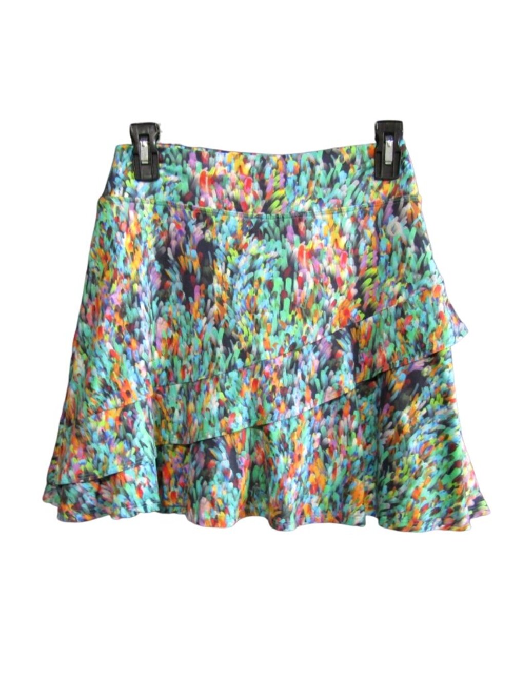 Dona Jo Glide Skirt Skort Size 1.5 M Diagonal Ruffle Tennis Golf Pickleball